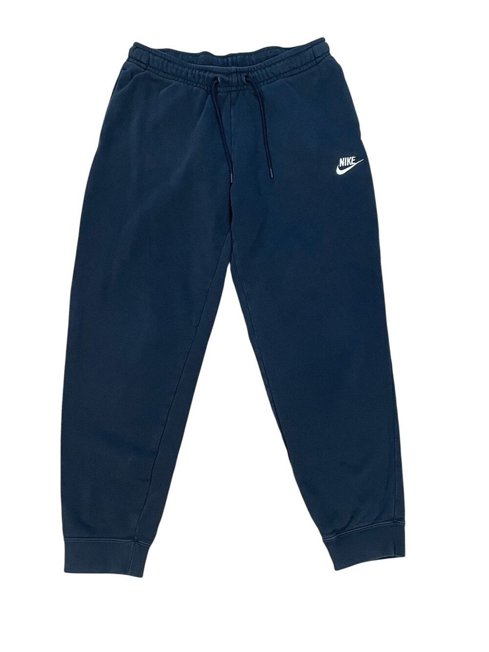 Nike Swoosh Athletic Club Jogger Fleece Pants Men’s Medium Sweatpants Black EUC